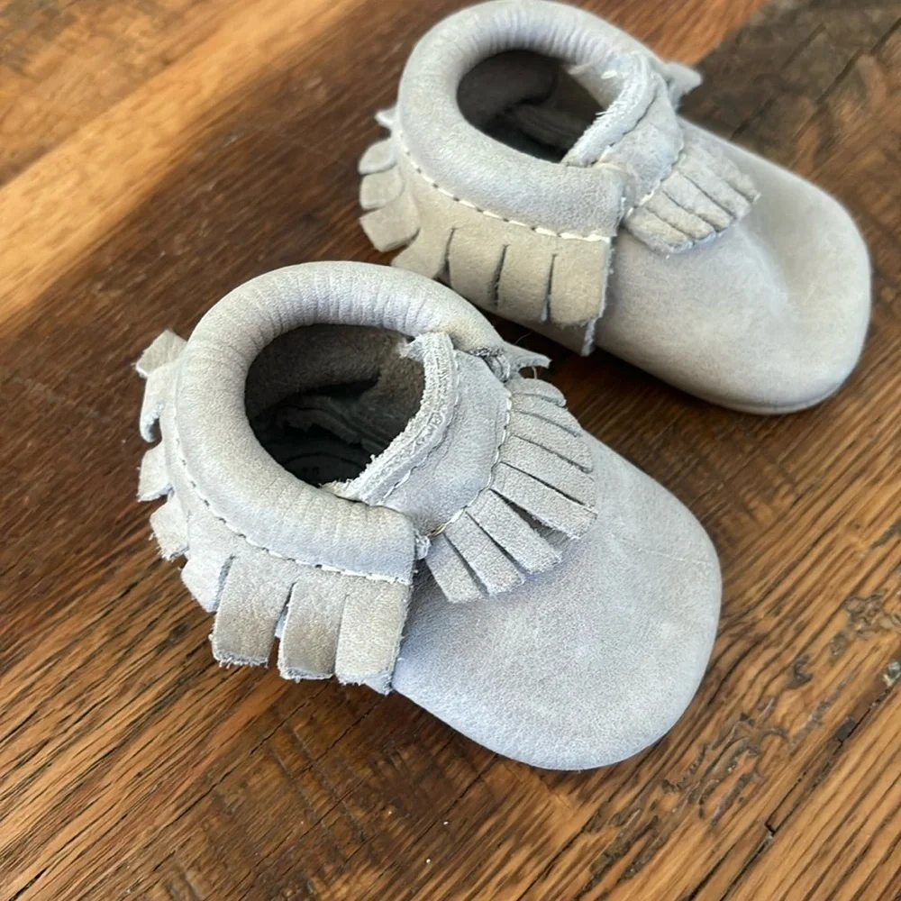 Freshly Picked Moccasins size 1 gray shoes